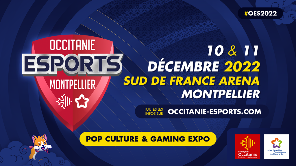 Bannière annonçant le salon Occitanie Esports 2022